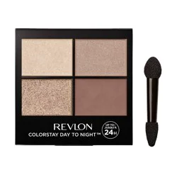 Revlon ColorStay Day & Night Eyeshadow Quad - 500 Addictive - 0.16oz: Brightening Eye Lid Pressed Powder Palette