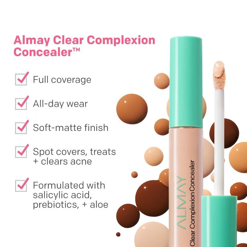 slide 4 of 7, Almay Clear Complexion Concealer - 100 Light - 0.3 fl oz, 0.3 fl oz