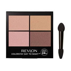 Revlon ColorStay Day to Night Eyeshadow Quad - 505 Decadent - 0.16oz: Bright Tones, Pressed Powder, Palette