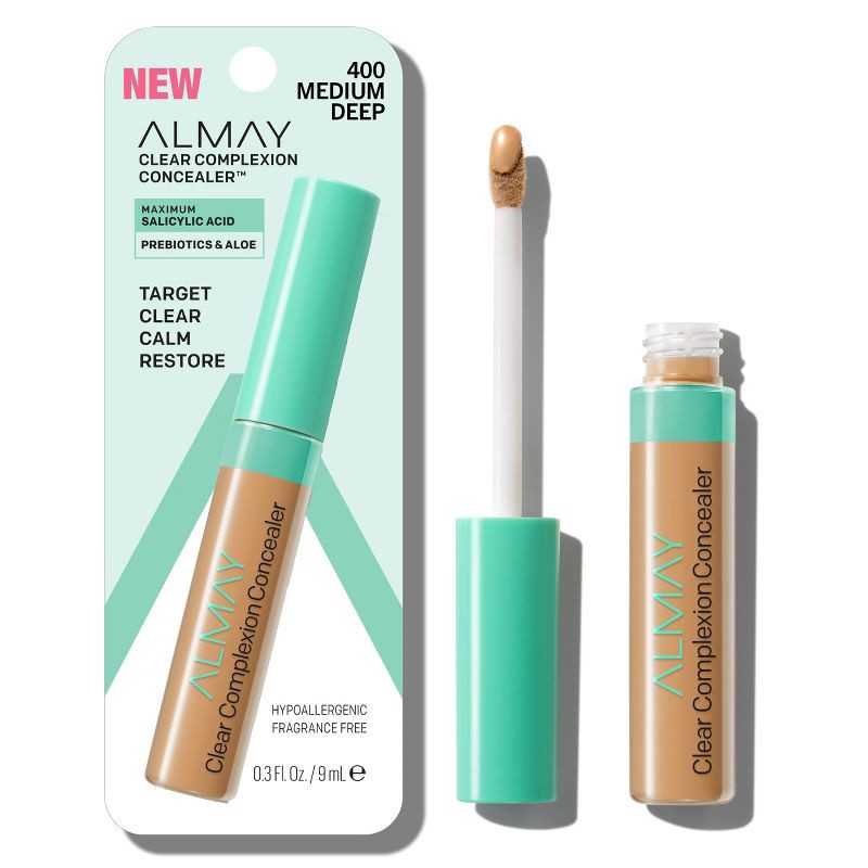 slide 2 of 10, Almay Clear Complexion Concealer - 400 Medium/Deep - 0.3 fl oz, 0.3 fl oz