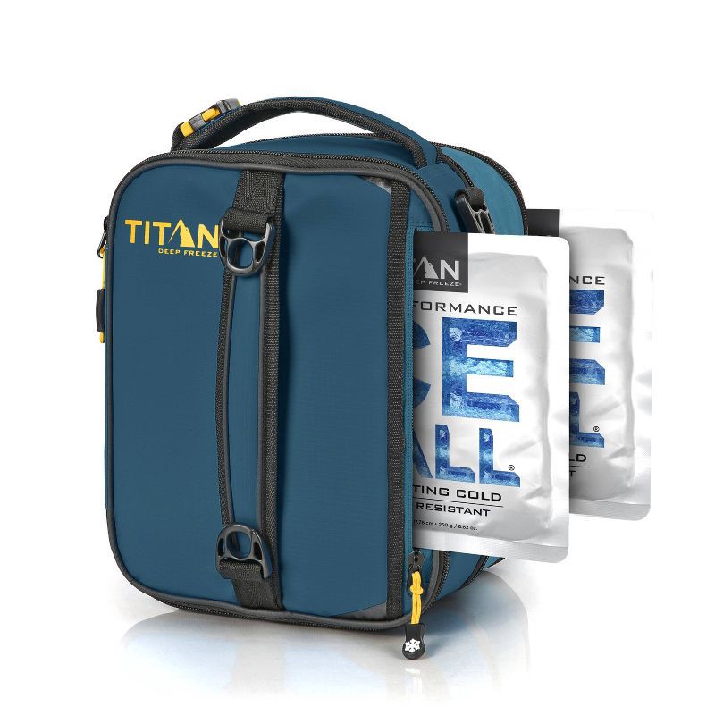 slide 5 of 15, Arctic Zone Titan Deep Freeze Expandable Lunch Bag with Ice Walls - Atlantic Blue, 1 ct