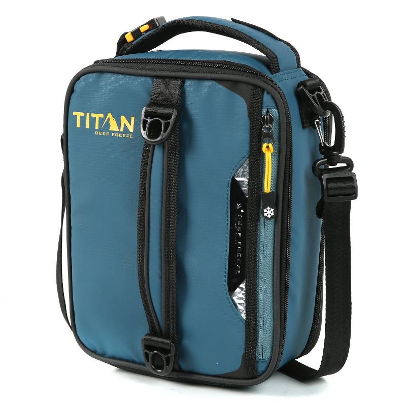 slide 10 of 15, Arctic Zone Titan Deep Freeze Expandable Lunch Bag with Ice Walls - Atlantic Blue, 1 ct