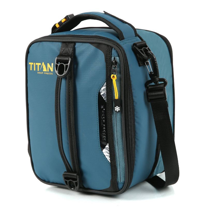 slide 8 of 15, Arctic Zone Titan Deep Freeze Expandable Lunch Bag with Ice Walls - Atlantic Blue, 1 ct