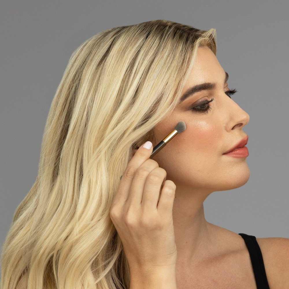 slide 10 of 10, Billion Dollar Beauty Charcoal-Infused Magnetic Brush Set - 3pc with Powder, Eyebrow, & Eyeshadow/Highlighter Brushes, 3 ct