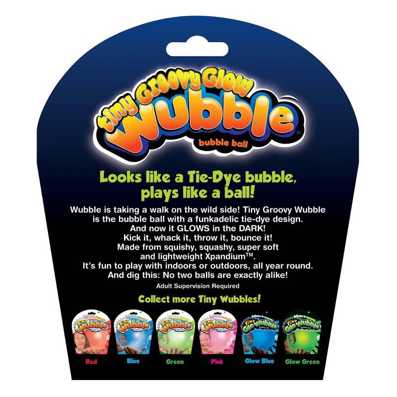 slide 2 of 3, Wubble Tiny Groovy in the Glo: Playground Balls for Ages 6+, 1 ct