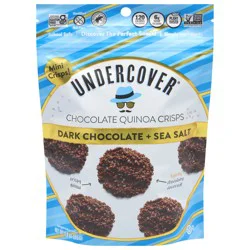 Undercover Dark Chocolate + Sea Salt Chocolate Quinoa Crisps Mini 3.0 oz