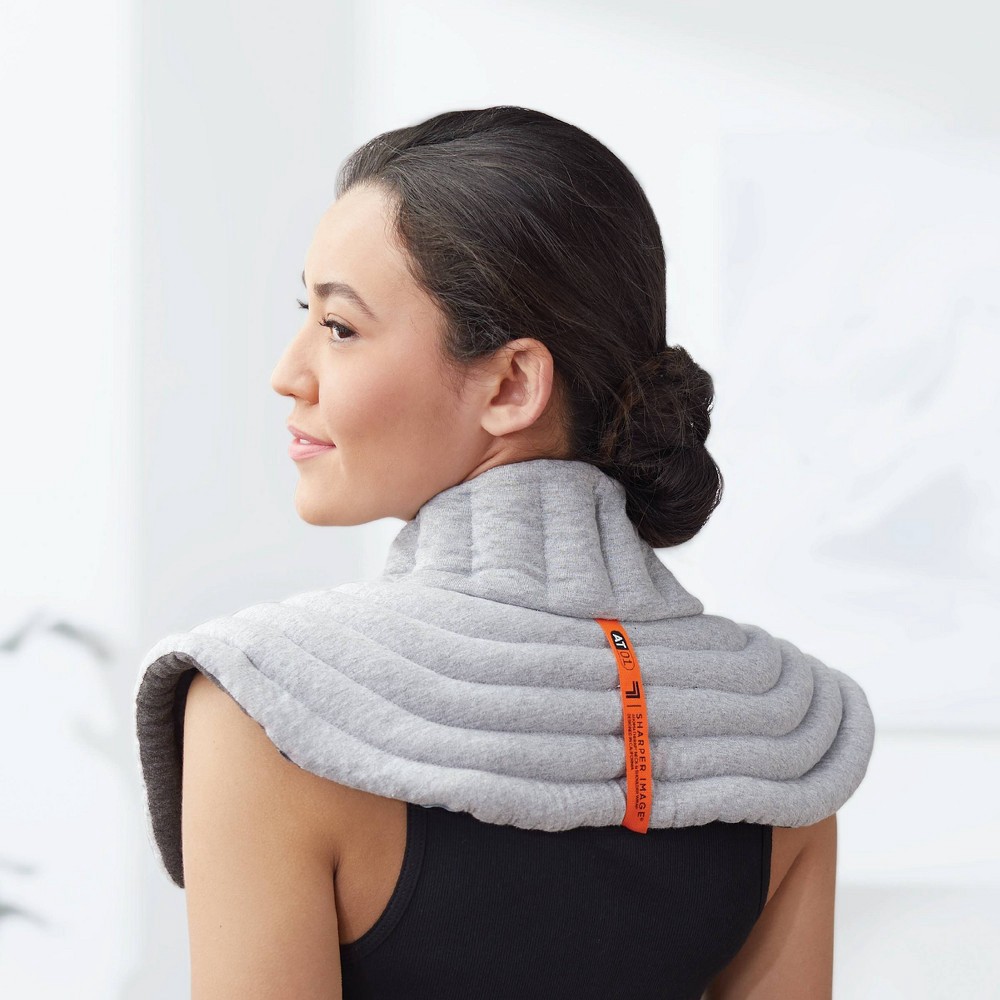 Sharper Image Heated Neck And Shoulder Massager Wrap : Target