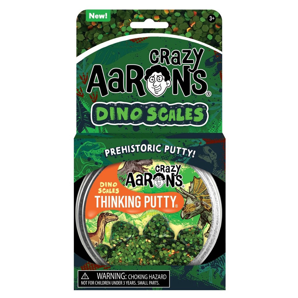 slide 5 of 5, Crazy Aaron's Dino Scales Thinking Putty Tin, 1 ct