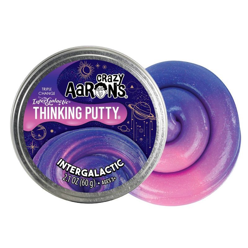 slide 3 of 5, Crazy Aaron's Intergalactic Thinking Putty Tin: Sensory Development Toy, Slimes & Putties, 1.58 oz, 1.58 oz