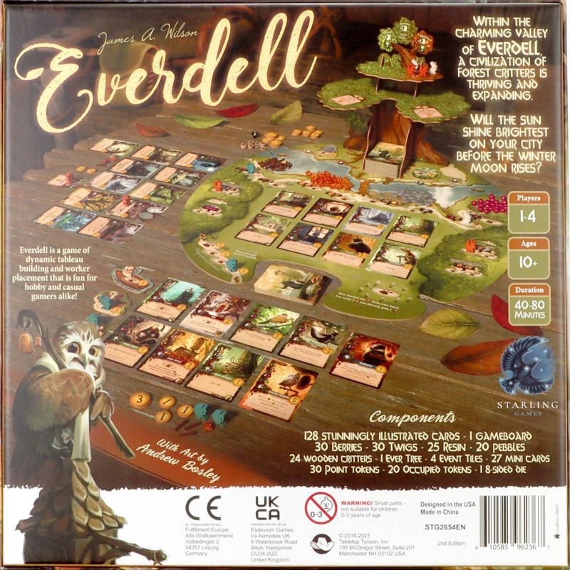 slide 3 of 4, Everdell Game: Asmodee Strategy Board for Creative Thinking & War, 30-90 Minutes, 1-4 Players, 1 ct