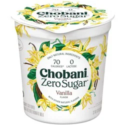 Chobani Zero Sugar Vanilla Nonfat Greek Yogurt - 13g Protein 32oz