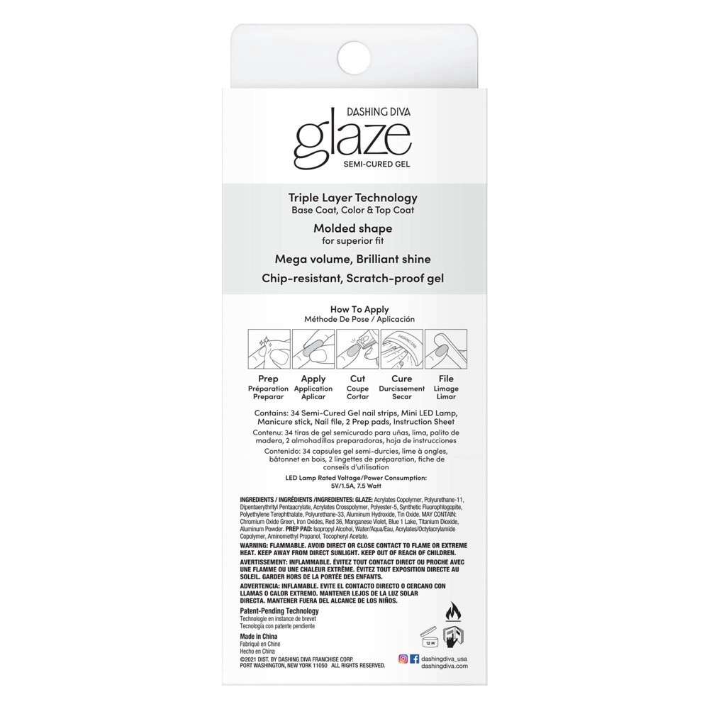 slide 2 of 6, Dashing Diva Glaze Starter Kit - Warm Gray - 34ct, 34 ct