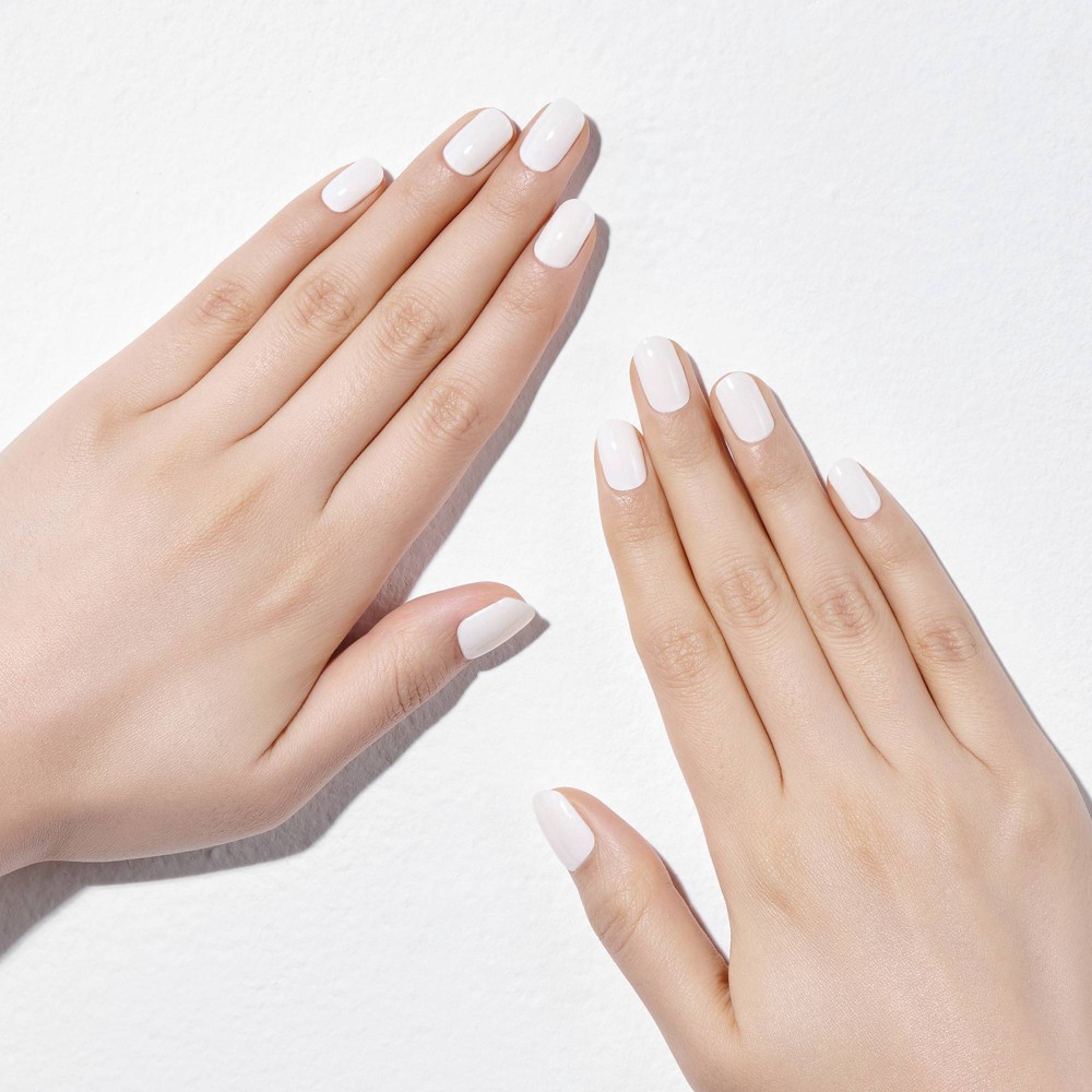 slide 3 of 5, Dashing Diva Glaze Gel Color Nail Art Strips - White Syrup - 32ct, 32 ct