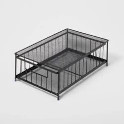 Small Stackable Slide Out Drawer Black - Brightroom™