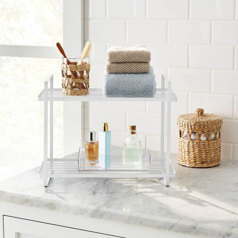slide 2 of 3, Tiered Vanity Organizer White - Brightroom™, 1 ct
