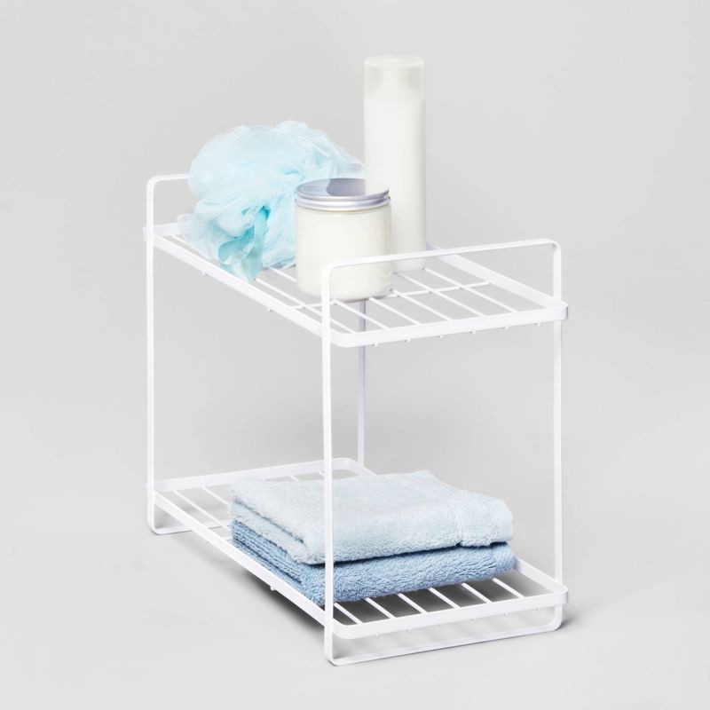 slide 3 of 3, Tiered Vanity Organizer White - Brightroom™, 1 ct