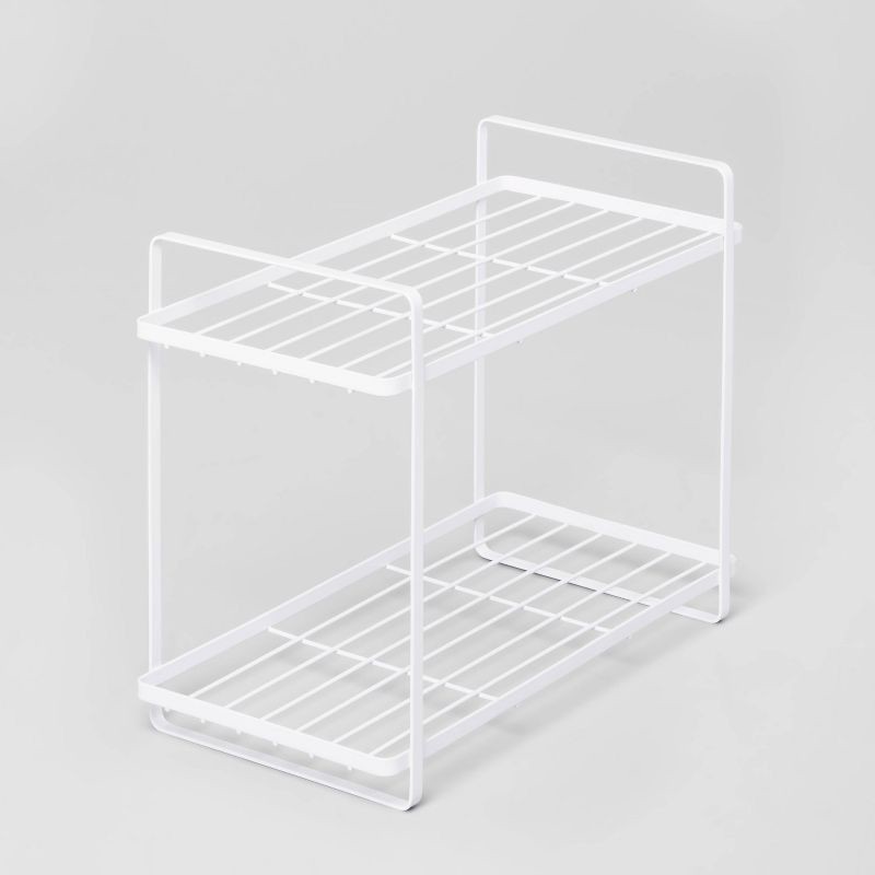 slide 1 of 3, Tiered Vanity Organizer White - Brightroom™, 1 ct