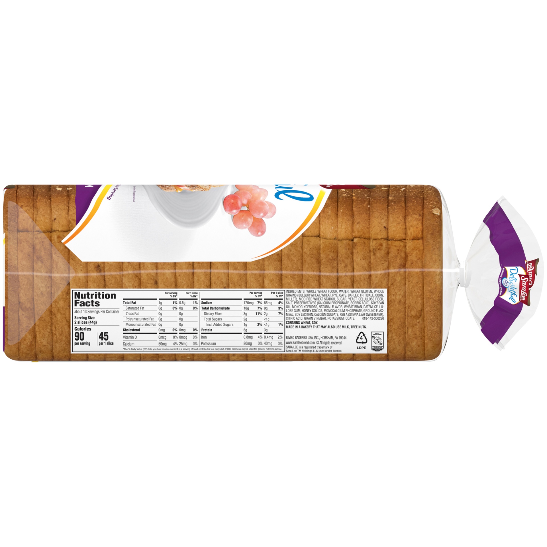 slide 2 of 9, Sara Lee Multi-Grain Sliced Bread Multigrain Bread, 20 oz, 20 oz