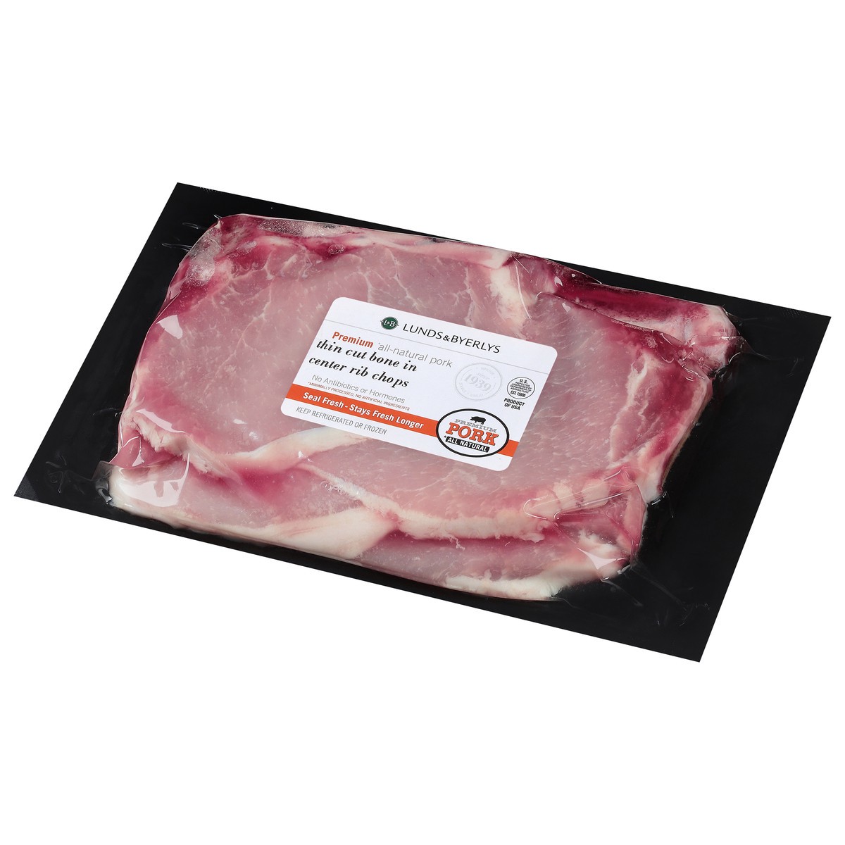 slide 4 of 11, Lunds & Byerlys Thin Cut Bone in Center Rib Chops 1 ea, per lb