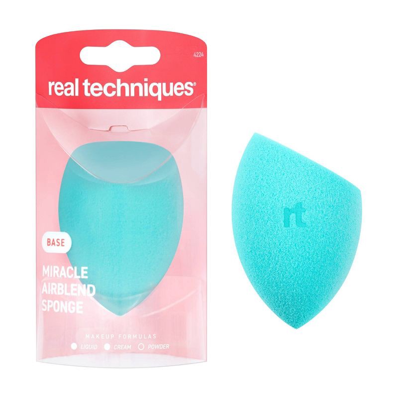 slide 1 of 6, Real Techniques Miracle Airblend Makeup Sponge, 1 ct