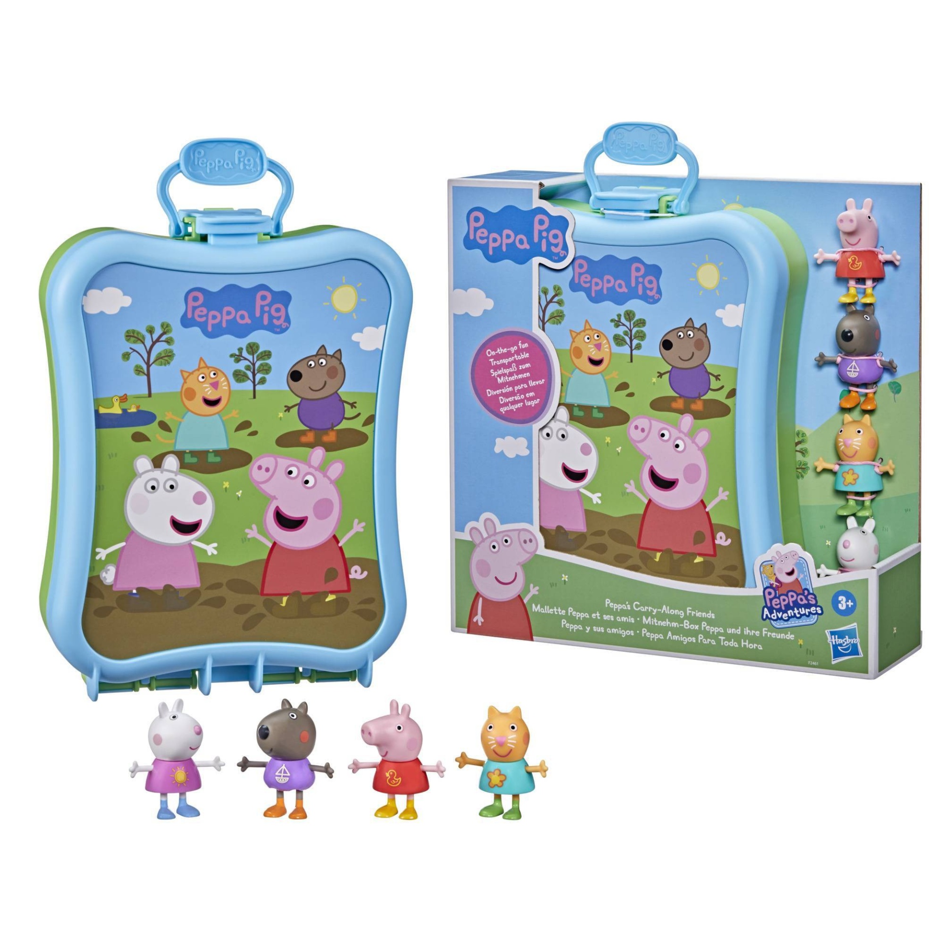 slide 1 of 4, Hasbro Peppa Pig Peppa's Carry-Along Friends Case, 1 ct