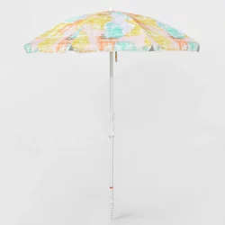 6' Beach Umbrella Tie Dye - Sun Squad
