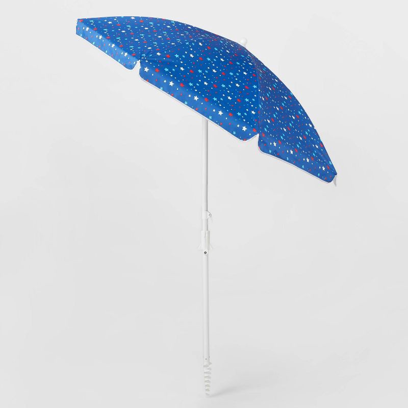 slide 3 of 5, 6' Beach Umbrella Americana - Sun Squad, 1 ct