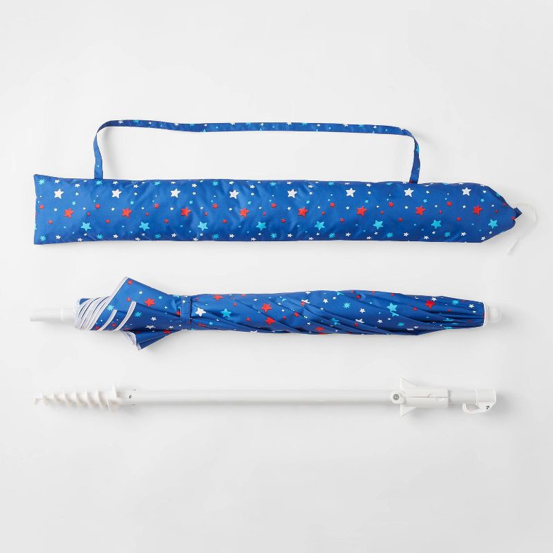 slide 5 of 5, 6' Beach Umbrella Americana - Sun Squad, 1 ct