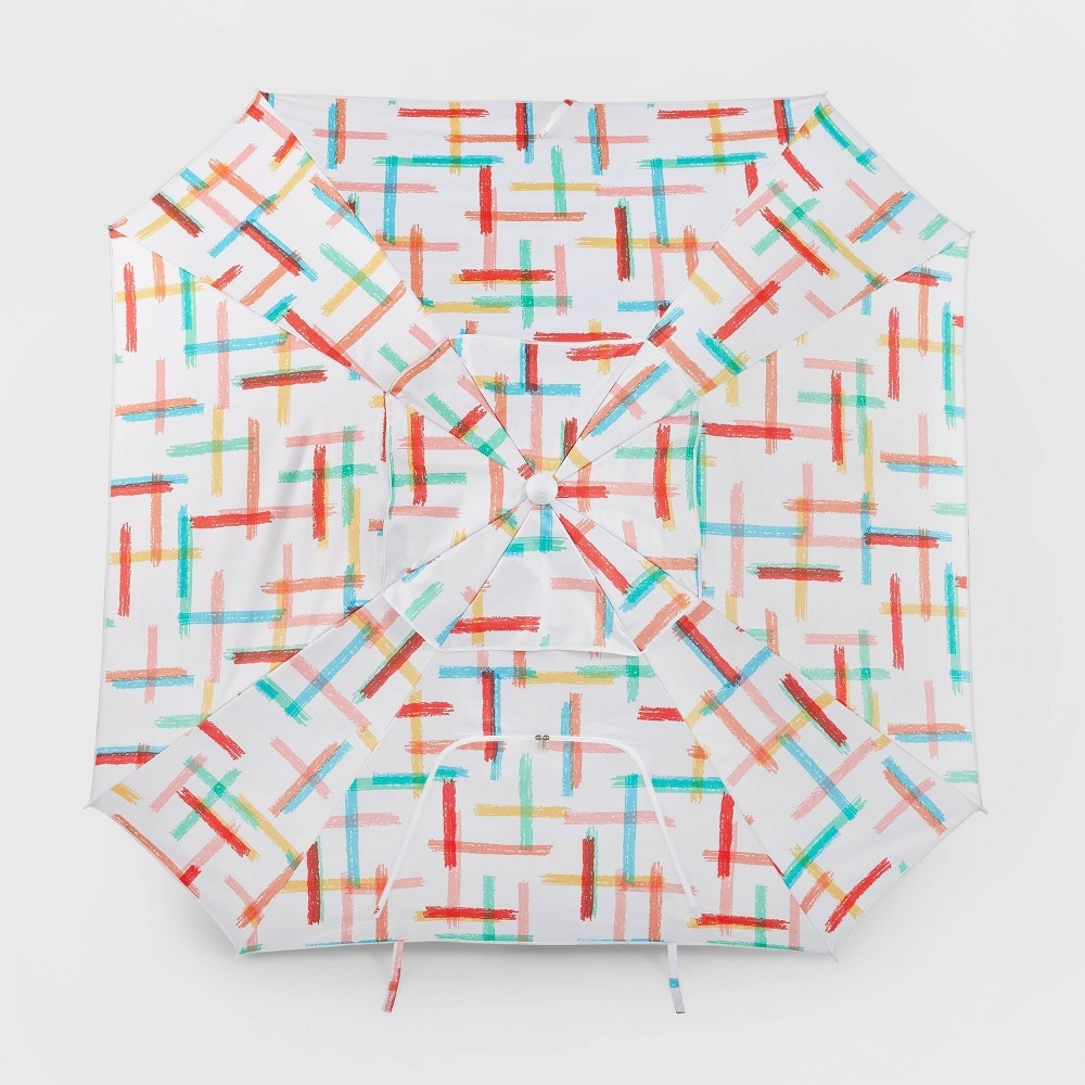 slide 3 of 5, 6'x9' Umbrella with Attachable Shade - Sun Squad, 1 ct