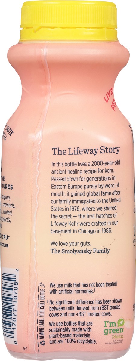 slide 4 of 9, Lifeway Kefir, Lowfat Milk, Cultured, Strawberry Banana, 8 fl oz