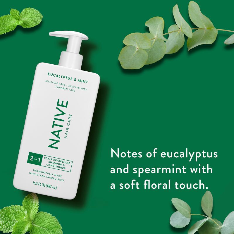 slide 2 of 9, Native Eucalyptus & Mint Scalp Refreshing 2-in-1 for Men & Women - 16.5 fl oz, 16.5 fl oz