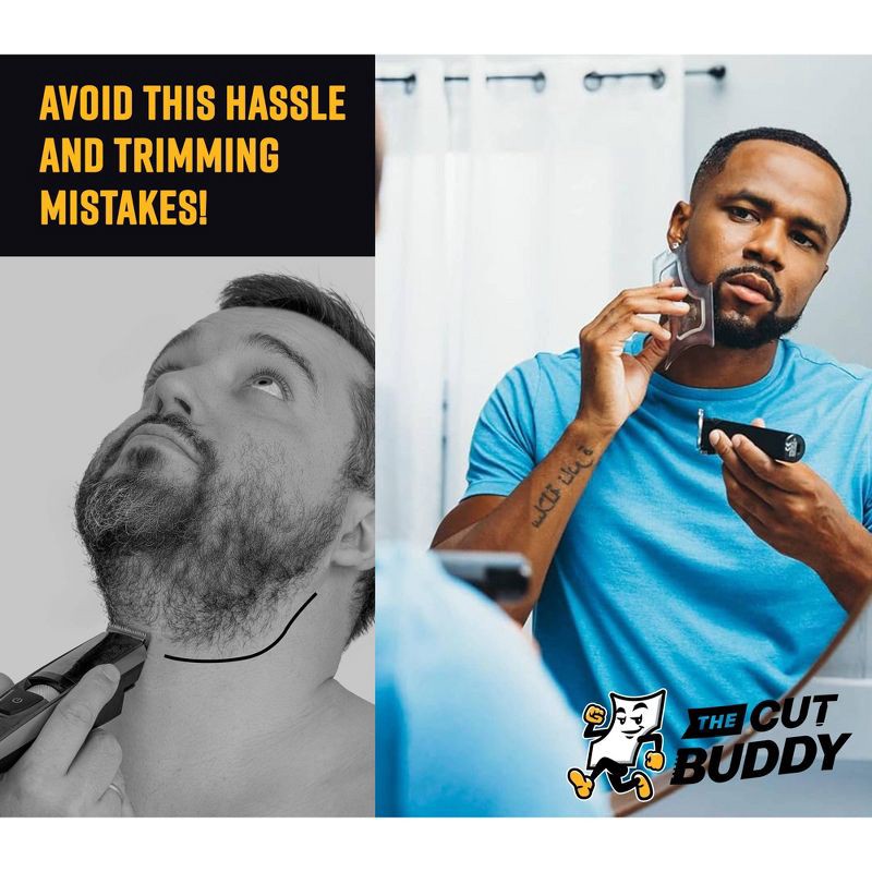 slide 8 of 11, The Cut Buddy | Trim Buddy - Trimmer + Shaper Combo for Men | Free Shaping Tool | Battery-Powered - Trial Size, 1 ct