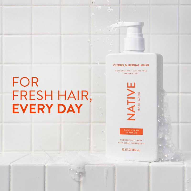 slide 2 of 13, Native Citrus & Herbal Musk Daily Shampoo for Men & Women - 16.5 fl oz, 16.5 fl oz
