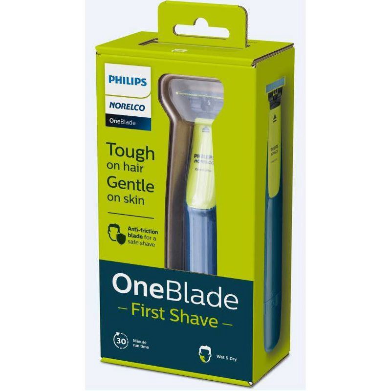 slide 6 of 8, Philips Norelco OneBlade First Shave Youth Wet & Dry electric shaver - QP2515/49, 1 ct