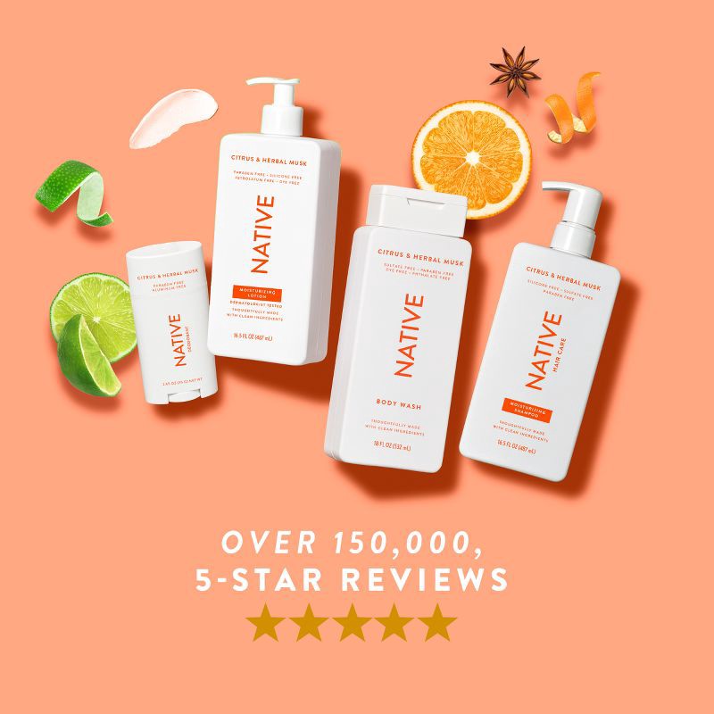 slide 5 of 11, Native Citrus & Herbal Musk Daily Conditioner for Men & Women - 16.5 fl oz, 16.5 fl oz