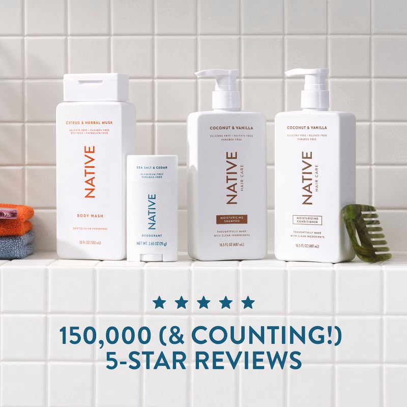 slide 10 of 12, Native Sea Salt & Cedar Full & Thick 2-in-1 Shampoo & Conditioner for Men & Women - 16.5 fl oz, 16.5 fl oz