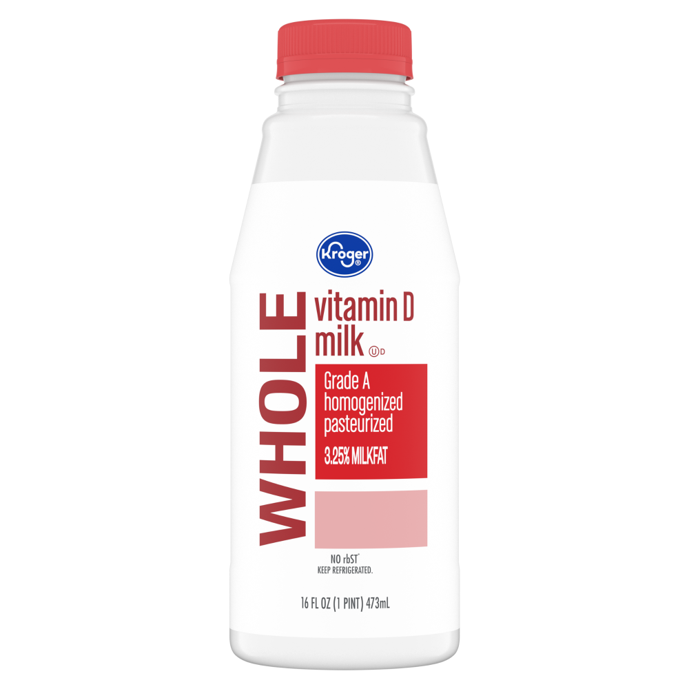 slide 1 of 1, Kroger® Vitamin D Whole Milk, 16 fl oz