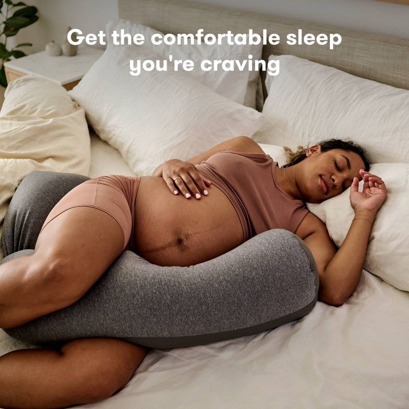 slide 2 of 6, Frida Mom Adjustable Keep-Cool Pregnancy Body Pillow, 1 ct