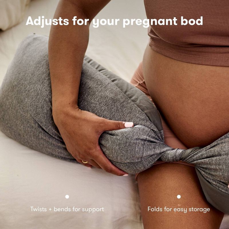 slide 4 of 6, Frida Mom Adjustable Keep-Cool Pregnancy Body Pillow, 1 ct