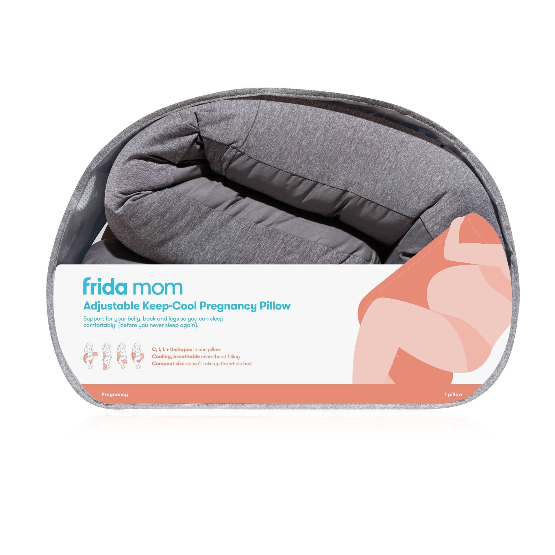 slide 1 of 4, Frida Mom Adjustable Keep-Cool Pregnancy Body Pillow, 1 ct