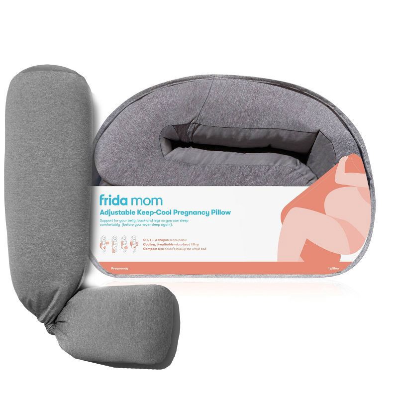 slide 1 of 6, Frida Mom Adjustable Keep-Cool Pregnancy Body Pillow, 1 ct