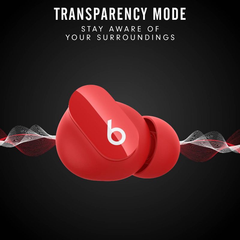slide 13 of 15, Beats Studio Buds True Wireless Noise Cancelling Bluetooth Earbuds - Beats Red, 1 ct