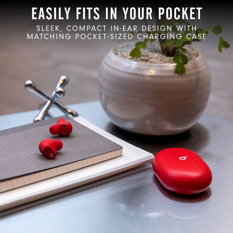 slide 11 of 15, Beats Studio Buds True Wireless Noise Cancelling Bluetooth Earbuds - Beats Red, 1 ct