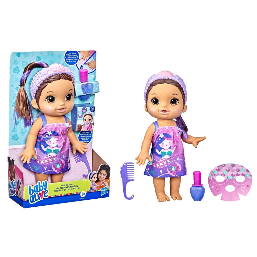 Baby alive cheap mermaid brown hair