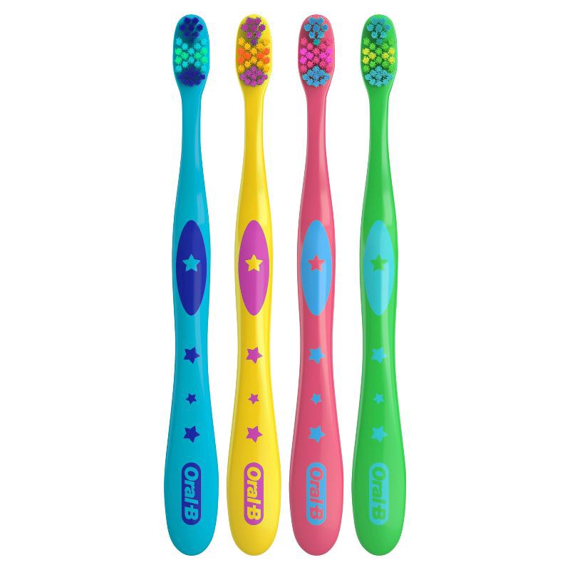 slide 2 of 7, Oral-B Kids Soft Toothbrush with Space Designs - 4pk, 4 ct