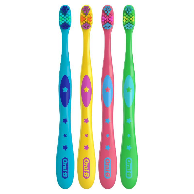 slide 9 of 10, Oral-B Kids Soft Toothbrush with Space Designs - 4pk, 4 ct