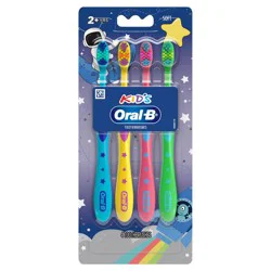 Oral-B Kids Soft Toothbrush with Space Designs - 4pk