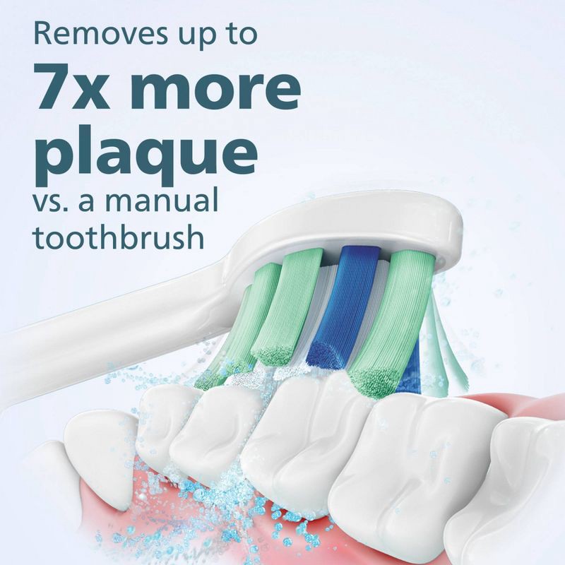 slide 9 of 14, Philips Sonicare 4100 Plaque Control Rechargeable Electric Toothbrush - HX3681/21 - Sugar Rose, 1 ct