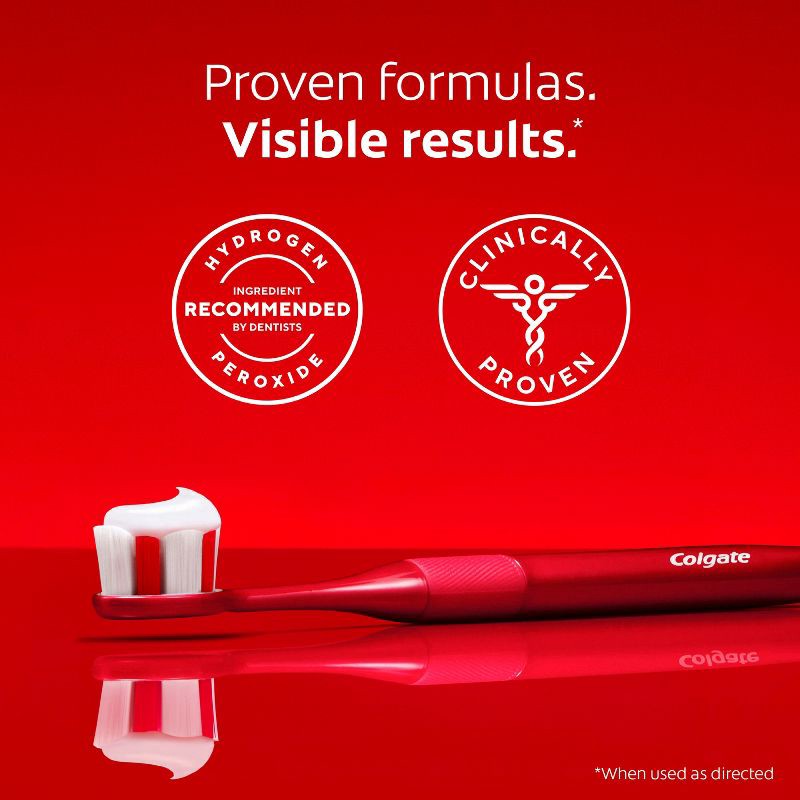 slide 10 of 17, Colgate Optic White Adv Whitening Toothpaste Icy Fresh - 3.2oz/3pk, 3 ct; 3.2 oz