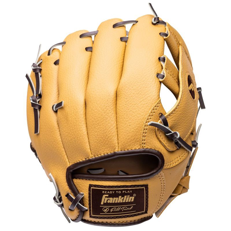 slide 3 of 4, Franklin Sports RTP 8.5" Teeball Glove - Camel/Brown, 1 ct